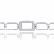 Contemporary Geometric Link Bracelet